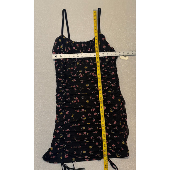 AUW Floral Mini Babydoll Sundress Adjustable Straps Elastic Pullover - 2X - Picture 8 of 8